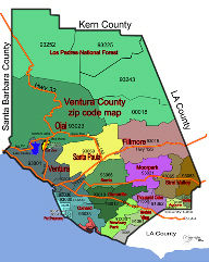 Ventura County Zip Code Map